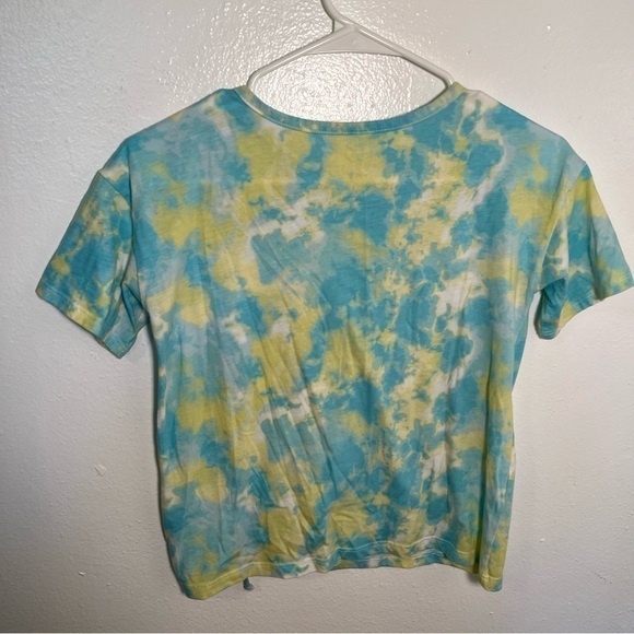 The Children’s Place T-Shirt Blue Green Tie Dye - Picture 6 of 8